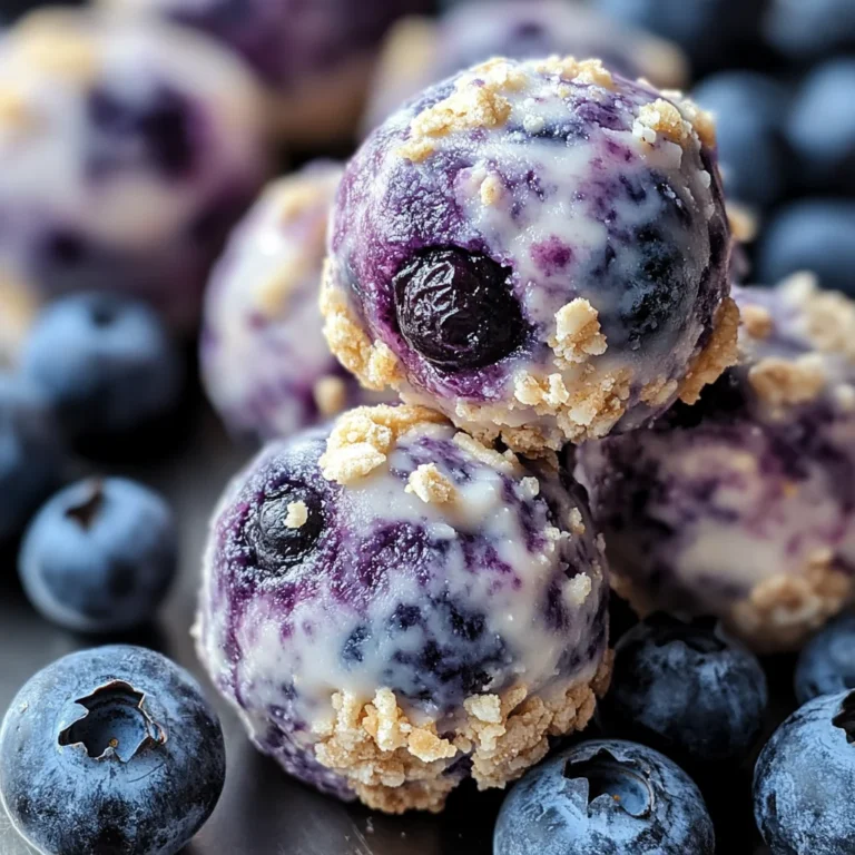 Blueberry Cheesecake Protein Bites