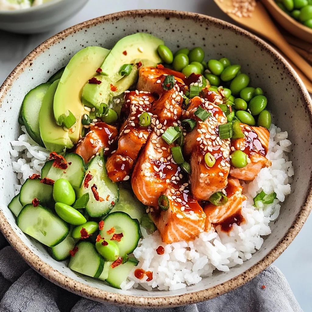 Honey Sriracha Salmon Bowls