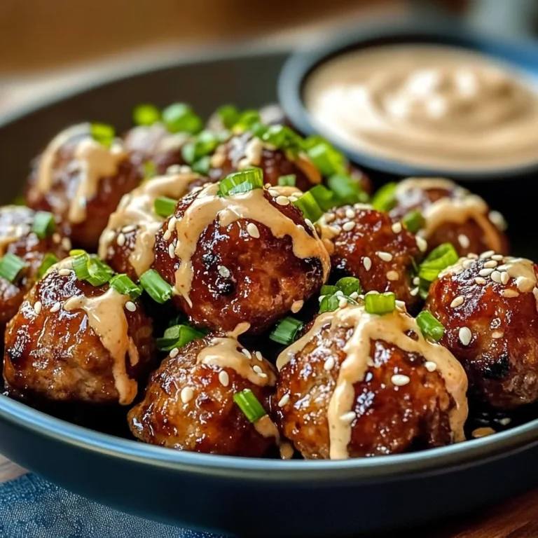 Korean BBQ Meatballs with Spicy Mayo Dip: A Flavor-Packed Beginner-Friendly Recipe