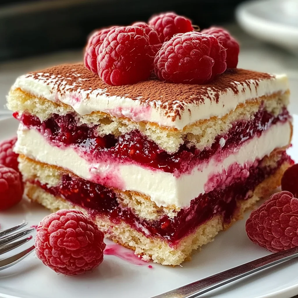 Raspberry Tiramisu