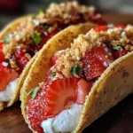 Strawberry Crunch Cheesecake Tacos