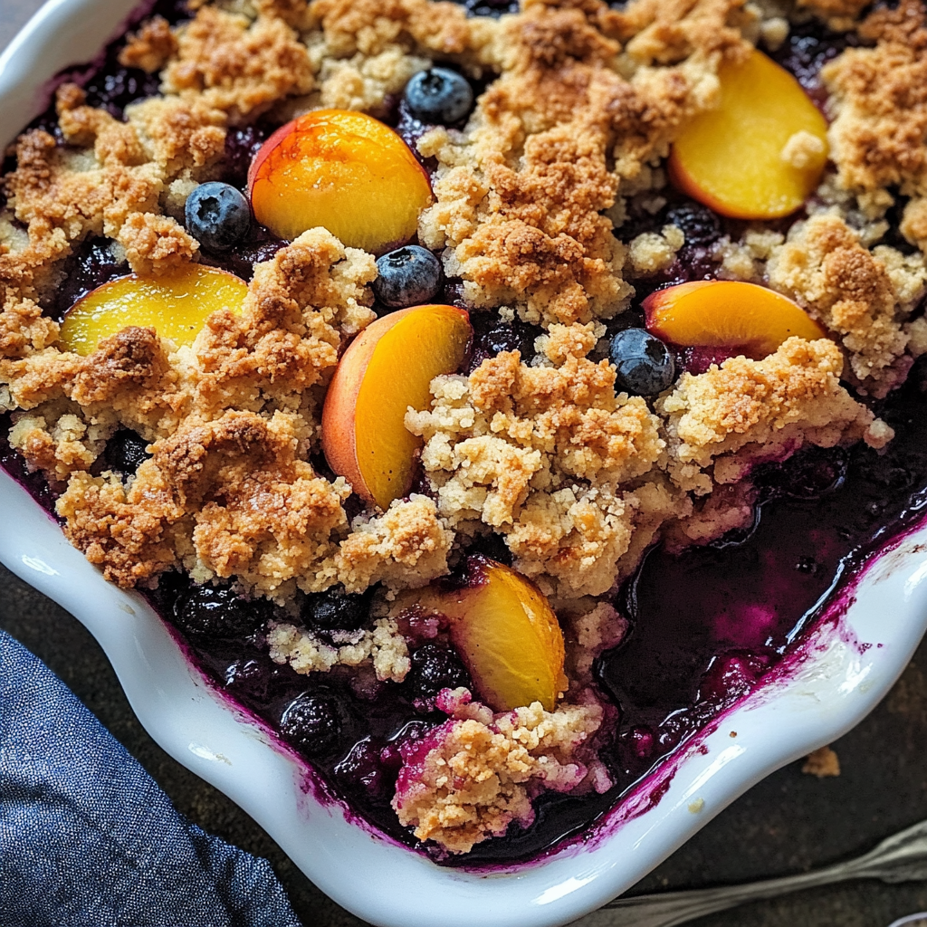 Blueberry Peach Crumble