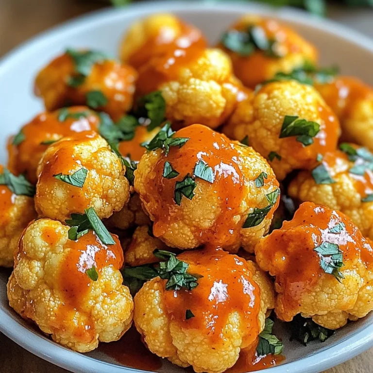 Air Fryer Buffalo Cauliflower Bites