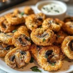 Air Fryer Ranch Mushrooms