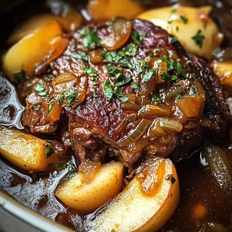 Apple Cider Braised beef Shoulder