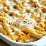 Cheesy Pumpkin Pasta Bake