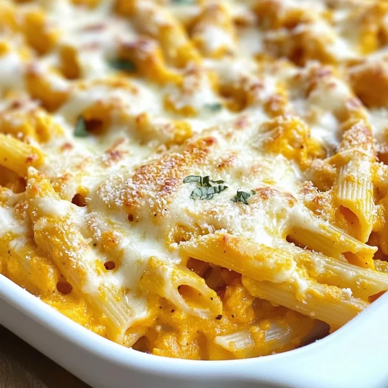 Cheesy Pumpkin Pasta Bake