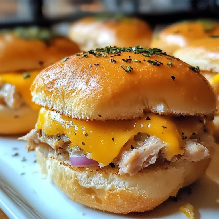 Cheesy Tuna Melt Sliders