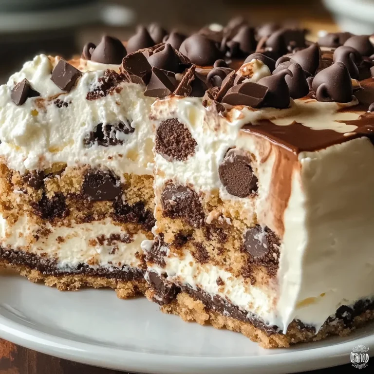 Chocolate Chip Cookie Dough Ice Cream Cake