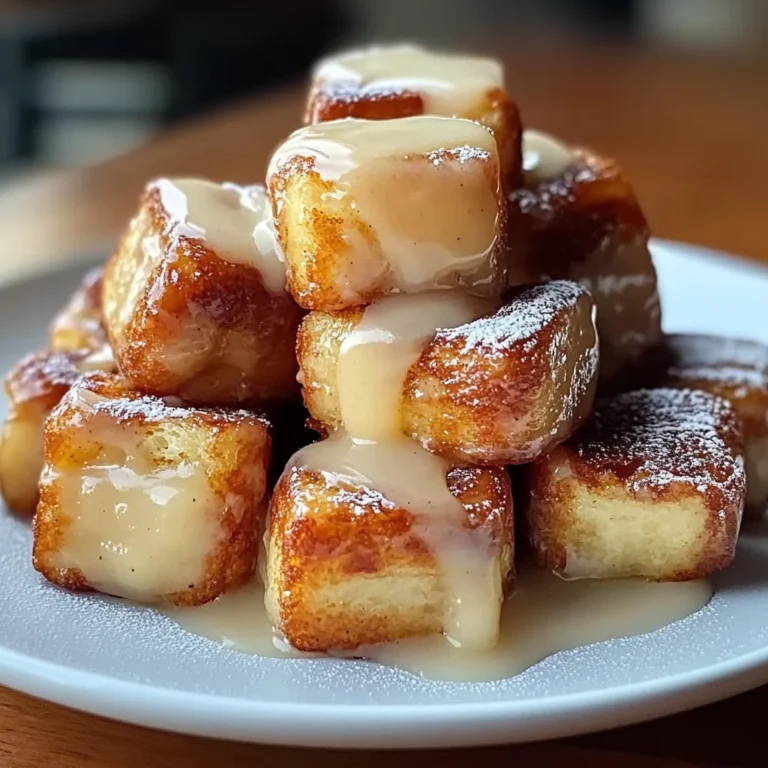 Cinnamon Roll French Toast Bites