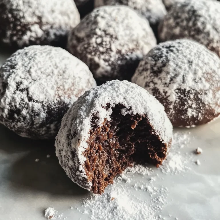 Classic Chocolate Snowball Cookies