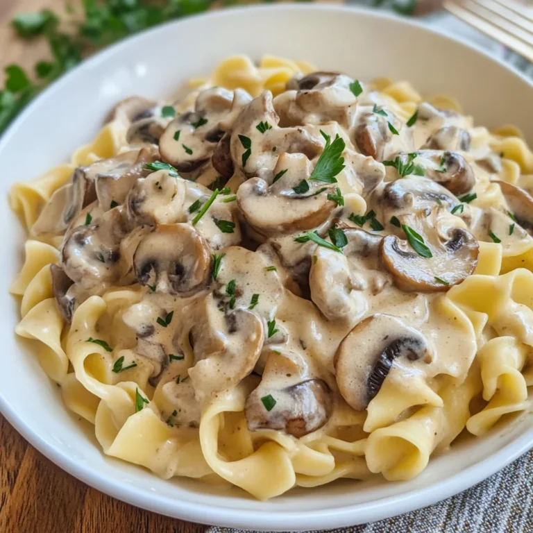 Creamy Mushroom Stroganoff