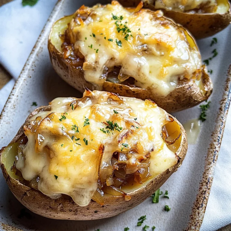 French Onion Baked Potatoes