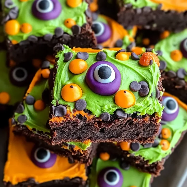Halloween Monster Brownies