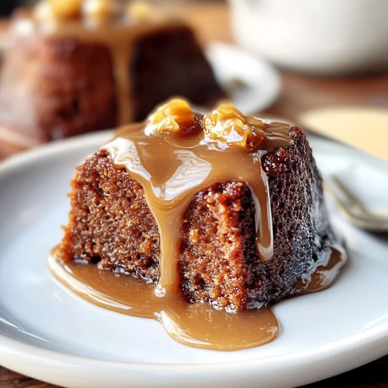 Healthier Sticky Toffee Pudding