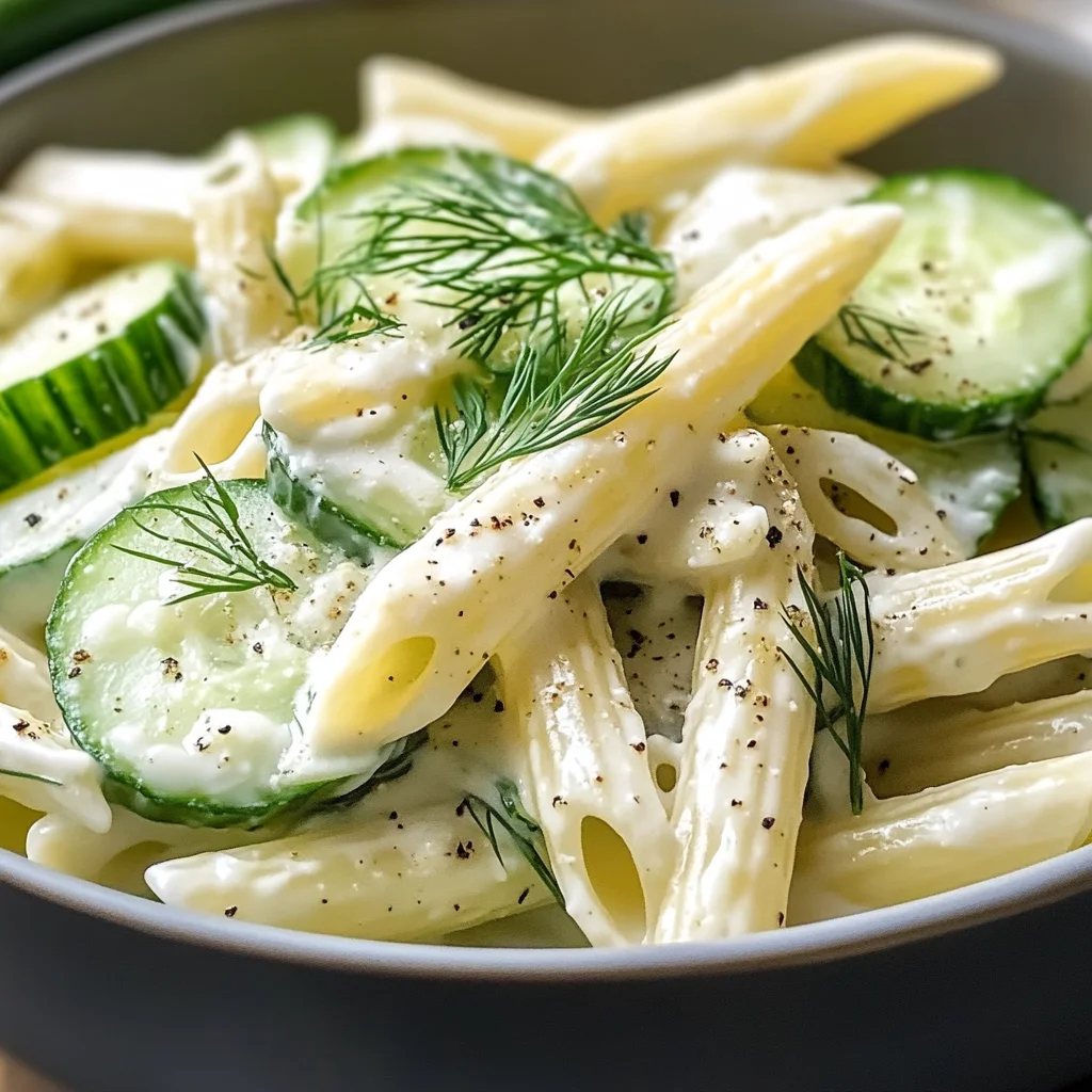 Healthy Cucumber Pasta Salad