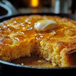 Honey Butter Skillet Cornbread – The Perfect Side Dish!