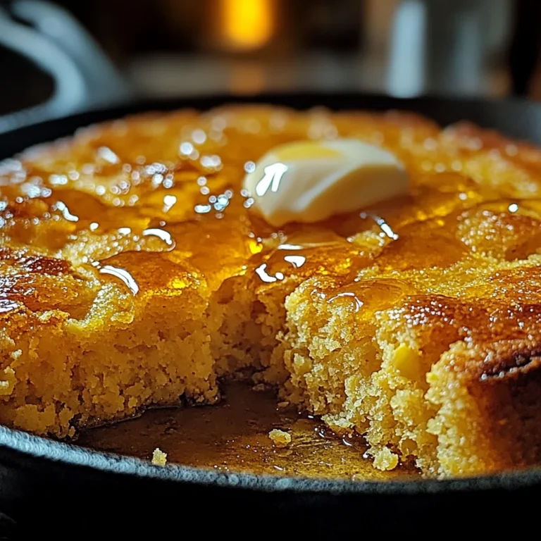 Honey Butter Skillet Cornbread – The Perfect Side Dish!