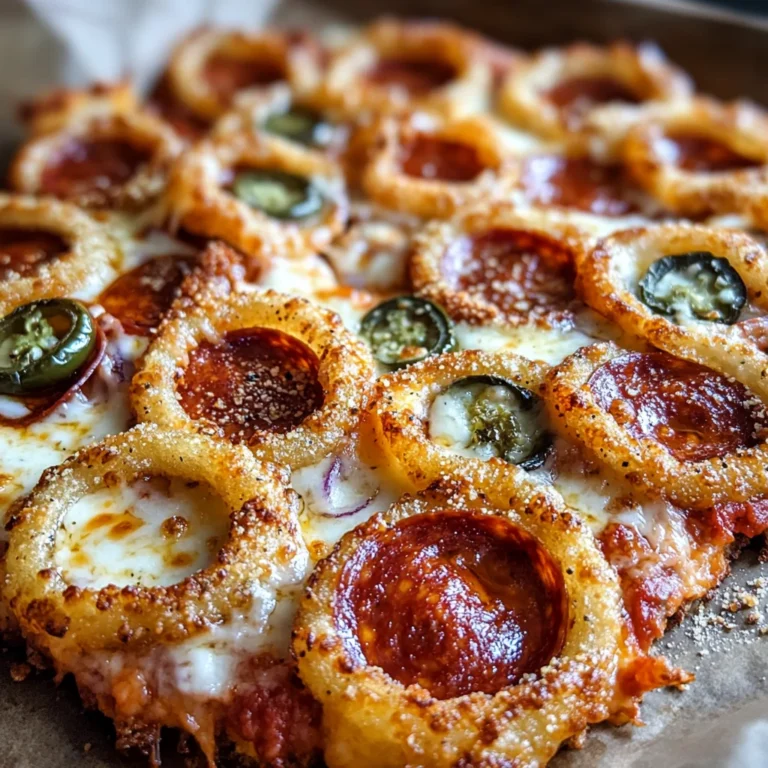 Keto Viral Onion Ring Pizza