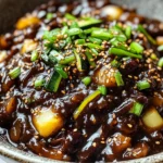 Korean Black Bean Paste with Caramelized Sugar