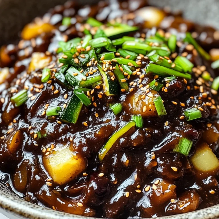Korean Black Bean Paste with Caramelized Sugar