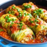 Lentil and Rice Stuffed Cabbage Rolls