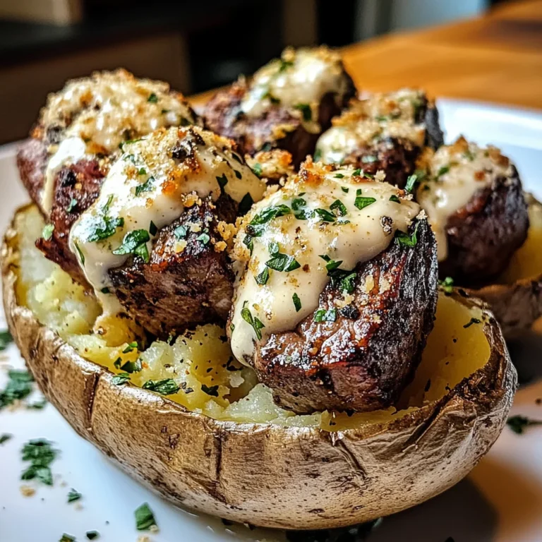 Loaded Baked Potato Steak Bites