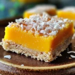 Mango Coconut Oat Shortbread Bars