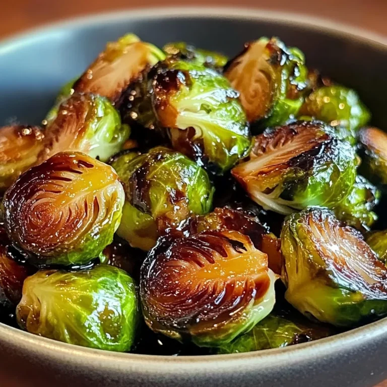 Maple Glazed Brussels Sprouts