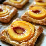Mini Peach Tarts with Puff Pastry