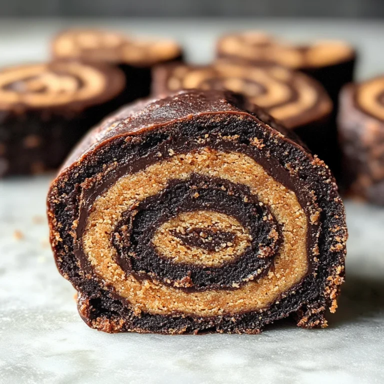 No-Bake Peanut Butter Chocolate Pinwheels