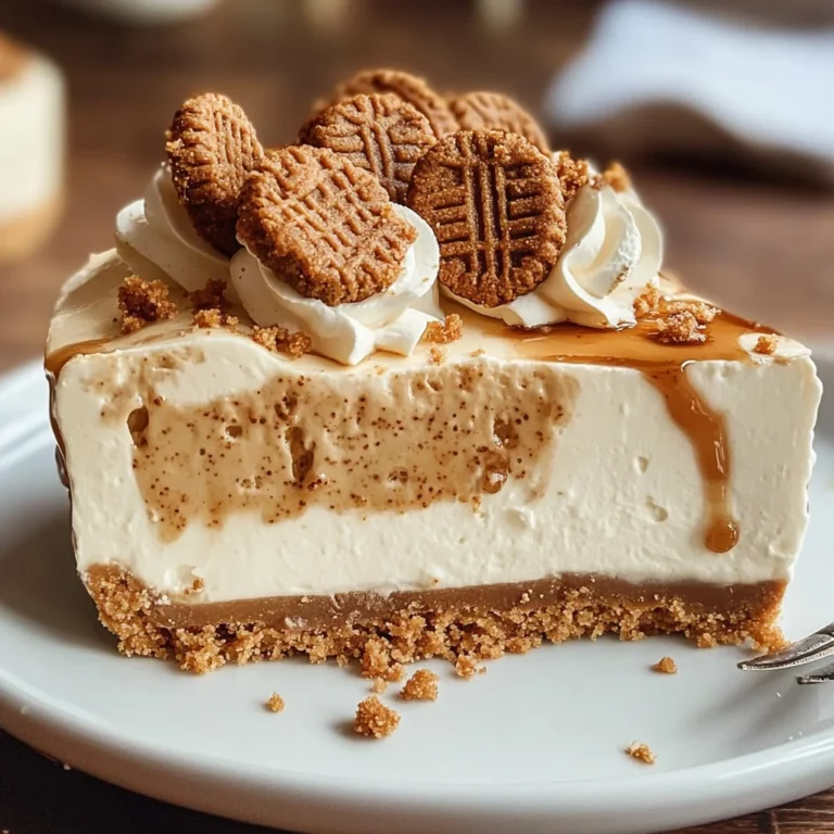 No Bake Biscoff Cheesecake