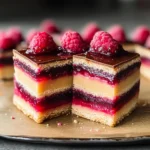 Raspberry Caramel Millionaires Shortbread