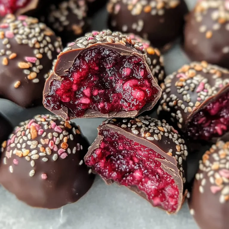Raspberry Jam Chocolate Bites