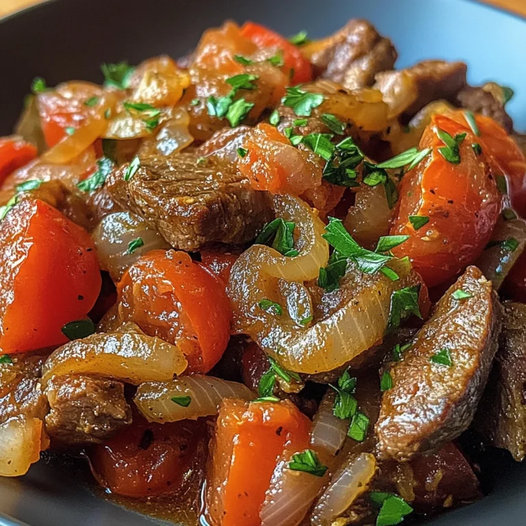 Savory Lamb Liver with Onion and Tomato