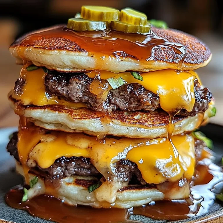 Smash Burger Pancakes Delight