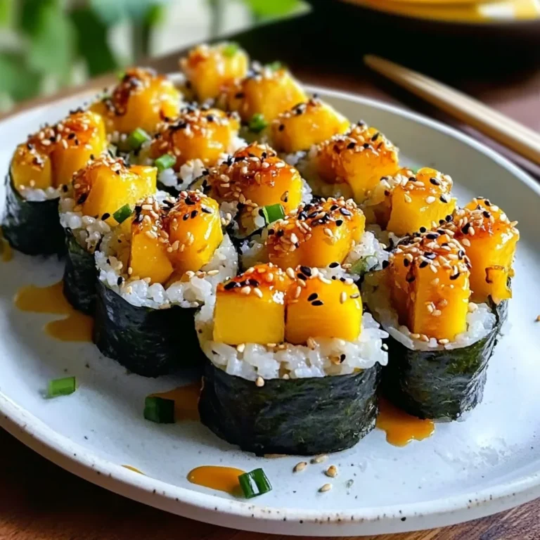 Swicy Mango Crispy Rice Sushi