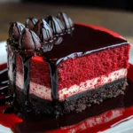 Vampire Bite Red Velvet Cheesecake