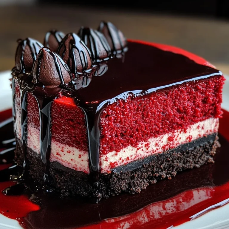 Vampire Bite Red Velvet Cheesecake