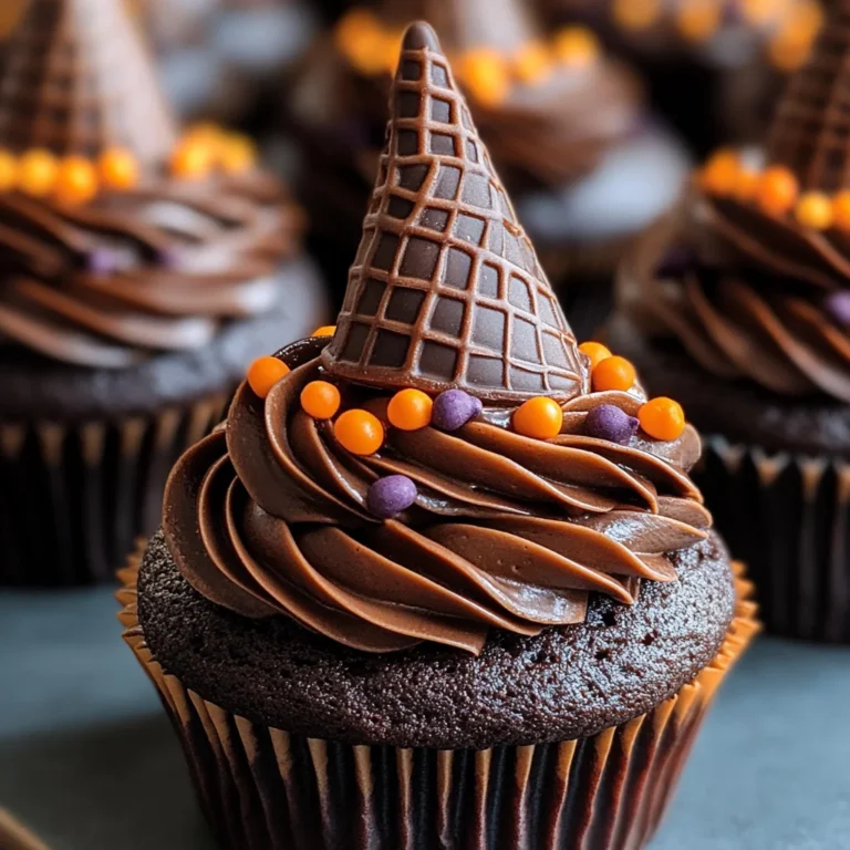 Witch Hat Chocolate Cupcakes