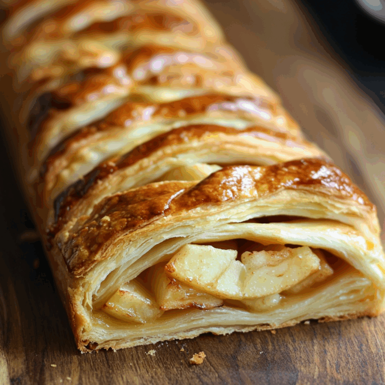 Apple Puff Pastry Braid Recipe