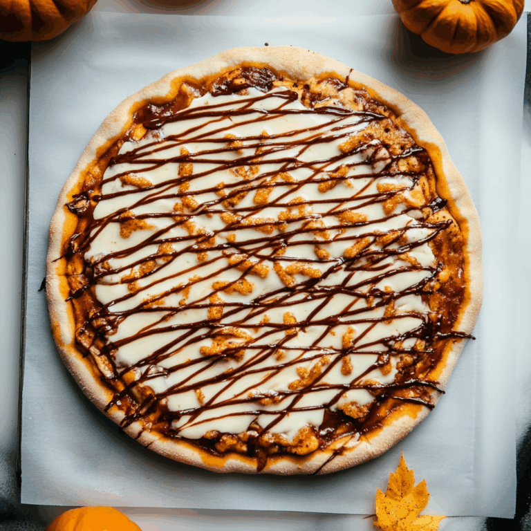 Pumpkin Spice Dessert Pizza