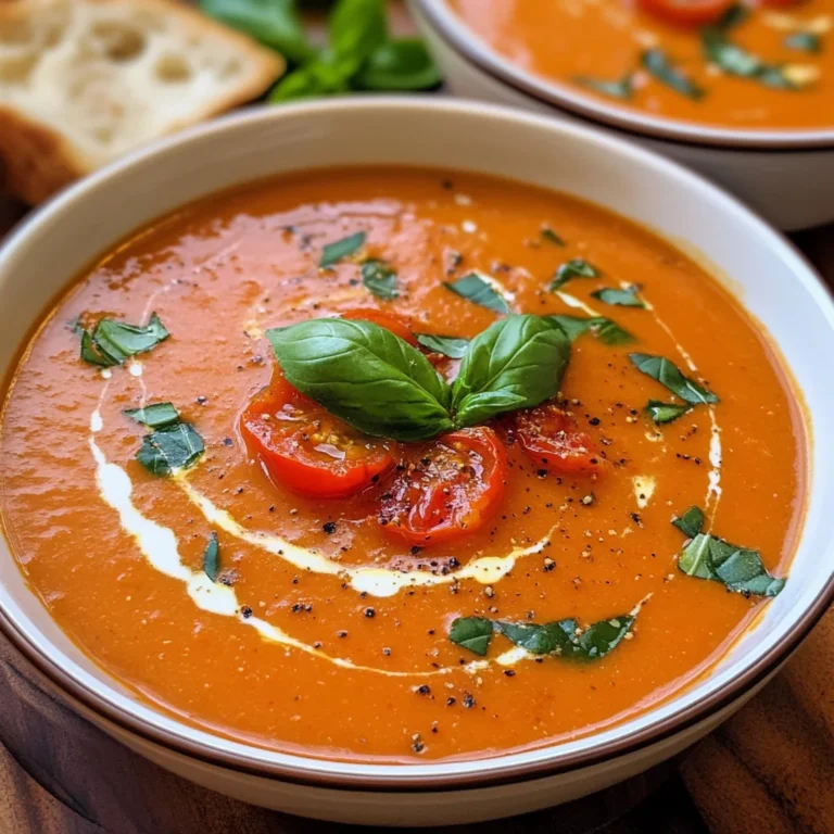 Homemade Roasted Tomato Basil Soup