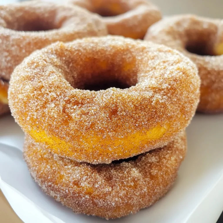 Pumpkin Cinnamon Sugar Donuts