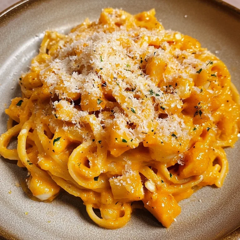 Roasted Pumpkin and Garlic Pasta