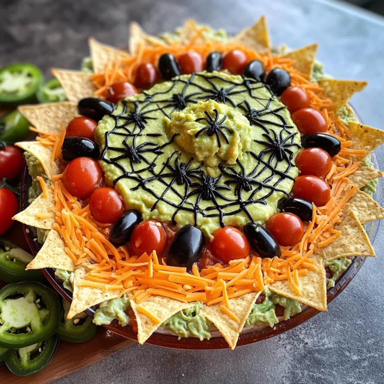 Spiderweb Seven Layer Dip Board