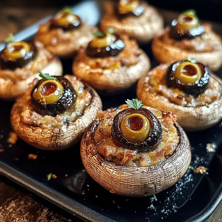 Stuffed Mushroom Eyeballs